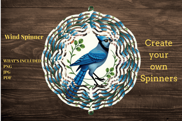 Blue Jay Wind Spinner: Nature's Motion in Your Garden