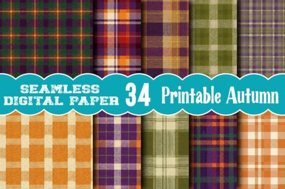 Create Cozy Autumn Designs with Printable Plaid Patterns