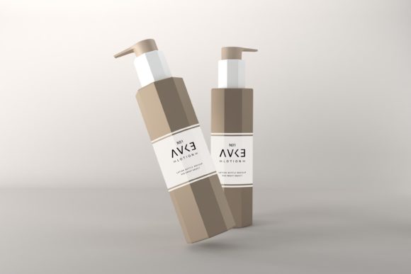Elevate Your Branding with the Lotion Two Bottle Mockup