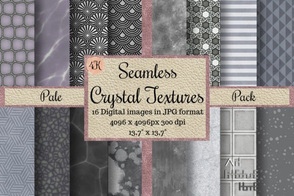 Elevate Your Designs with Seamless Crystal Textures - Pale Pack