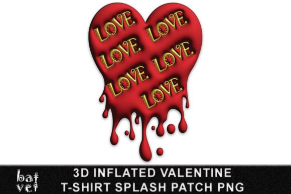 Inflated Valentines Day Heart Splash PNG: Creative Design Guide