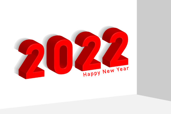 Modern New Year 2022 Typography for Bold Designs