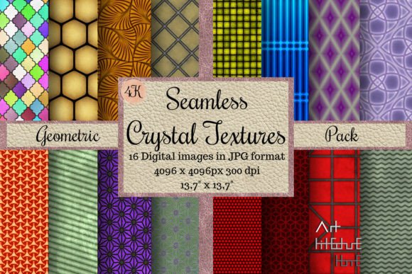 Seamless Crystal Textures - Geometric for Design