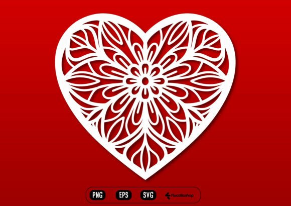 Wedding Heart Mandala Ornament SVG: Elevate Your Crafts