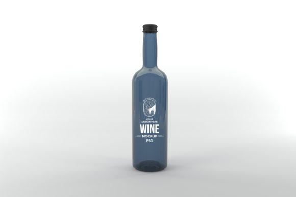 Wine Bottle Mockup: Realistic 3D Design for Branding